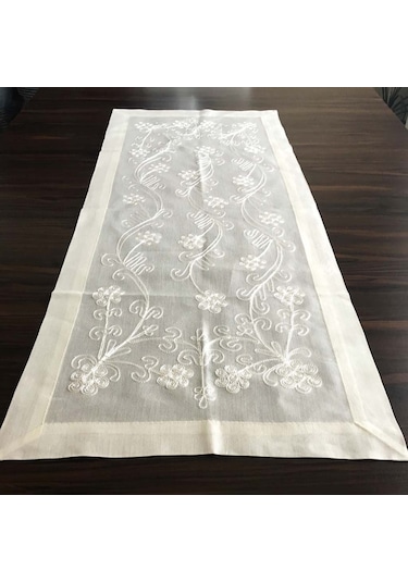 Çeyizlik Ipek Dokuma Dantelsiz Şemen %100 Ipek El Işçiliği