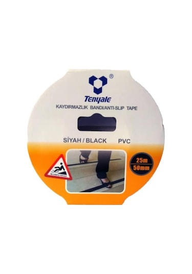 Tenyale Kaydırmaz Bant Siyah 25 Mm x 25 M