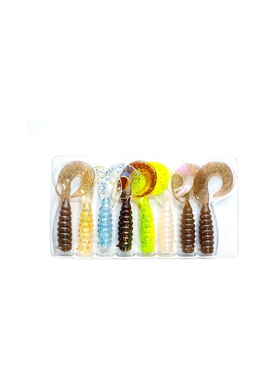 Hanfish Gurt 6cm Silikon Yem - Mix 3 7 Renk