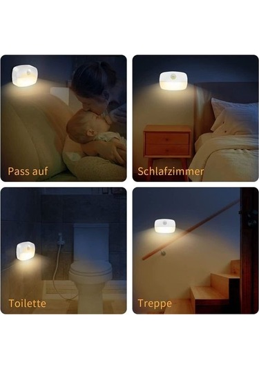 Hareket Sensörlü Led Gece Lambası, İç Mekan Gece Lambası Dolap Aydınlatması, Araba