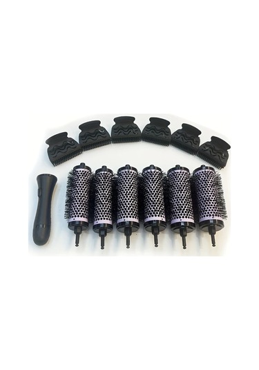 Willowhaven Mor 6lı Profesyonel Saç Fırçası Seti - Abs Plastik Ve Naylon Kıllar