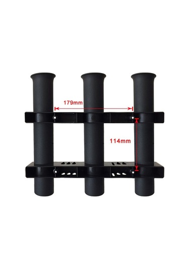 Pazly Dayanıklı Plastik Balık Olta Askısı - 3 Lü Yuvalı, Pratik Montaj, Deniz Ve Tatlısu İçin, Kullanışlı Aksesuar