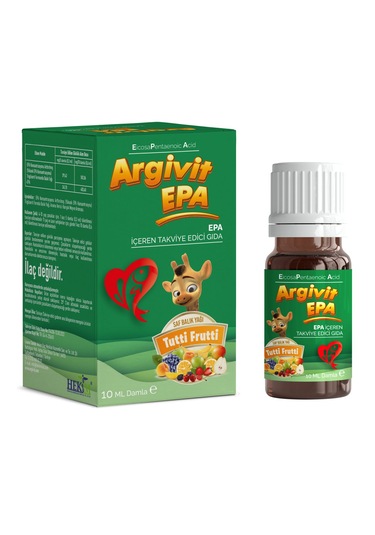 Argivit Epa Damla Balık Yağı Tutti Frutti Aromalı 2 x 10 ML