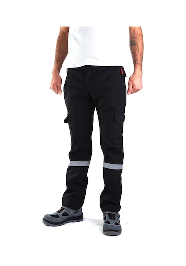 Eser - Softshell Pantolon - Siyah - İçi Polarlı