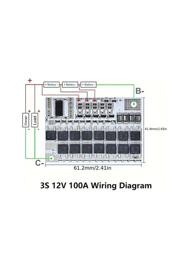 Motion003 5 Adet 5s 21v 100a Lı-ıon Lmo Bms Li-polymer Lityum Pil Koruma Devresi Asiri Sarj Sicaklik Sensoru