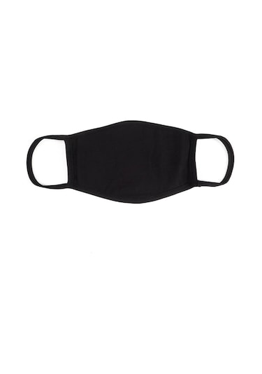 Bant Cyberpunk Yazılı Pamuklu Yıkanabilir Maske Siyah