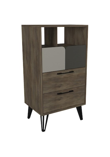 Dekorister Borges Şifonyer Cura-Nehirkumu-Antrasit