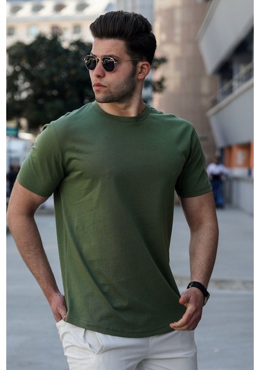 Madmext Madmext Haki Erkek Tişört 4951-haki Haki