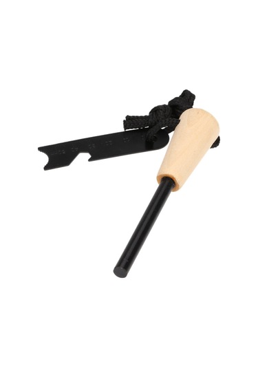 Vkemall Dış Mekan Alev Başlatıcı: Yüksek Isı Şimşekleriyle Hızlı Alev, 7.5cm Cetvel, Şişe Açıcı Ve Testere Dişli Özellikleriyle Siyah