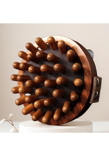 Homyl Kol Bel Bacak Için Ahşap Masaj Sırt Kas Taşınabilir Açık Kahverengi