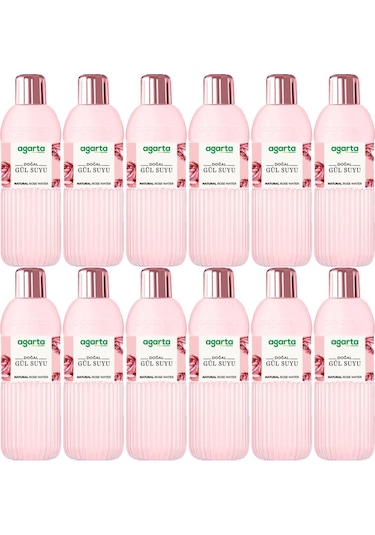 Agarta Doğal Gül Suyu 12 x 400 ML