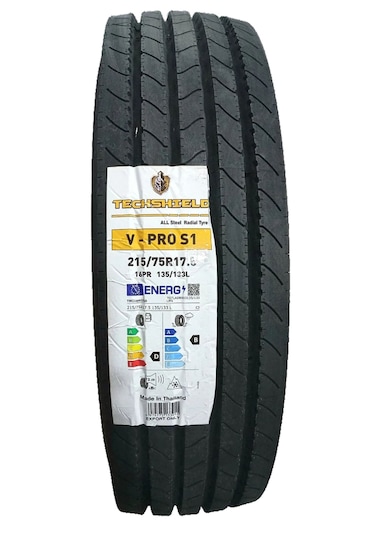 215/75 R17.5 135l 16pr Vpro S1 Düz M+s Techshıeld, 2025 Tayland Üretim