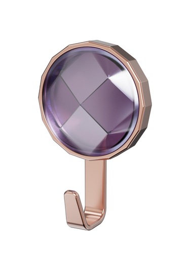 Parlak Lavanta Lüks Sırlı Taşlar Kanca Duvara Monte Mutfak Banyo Kanca Deliksiz Güçlü Traceless Kapı Kanca Kendinden Yapışkanlı Asılı Kanca Parlak Lavanta