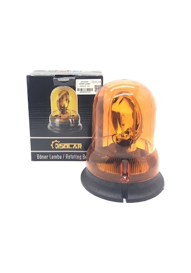 Cmsolar 12 Volt Ampullü Döner Lamba (Mıknatıssız) (490127540)