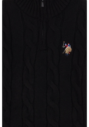 U.s. Polo Assn. Erkek Çocuk Siyah Kazak /triko 50297422-vr046 Siyah