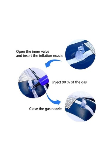 Trendooze Yüzen Yüzen Yatar Yatak Üzerinde Su Stil: Şişirilebilir Şişirilebilir Sıra, Renkli Mavi Katlanabilir Çok Çizgiler Çapraz Arkalık Açık Cr Çok Renkli