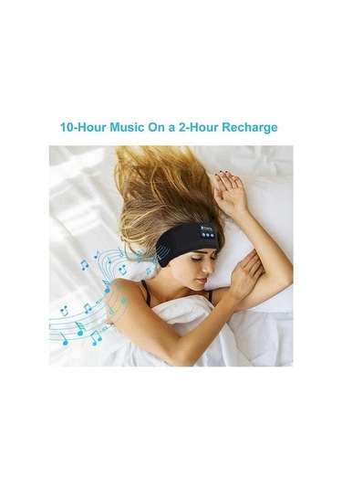 Vkemall Kırmızı Desenli Bluetooth Şapka, Uyku Ve Spor İçin Kablosuz Kulaklık, Işık Engellici Kafa Bantı Bordo