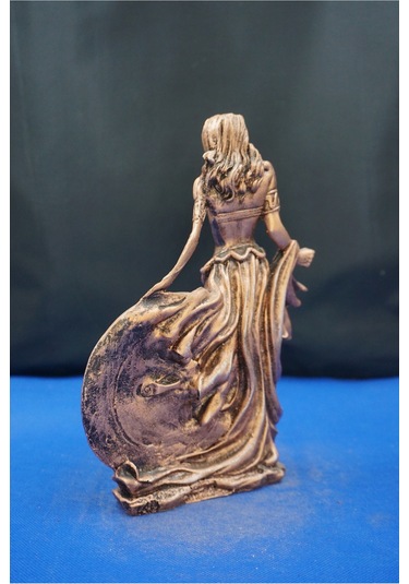 Frigga Annelik Tanrıçası Heykeli 22 Cm Mitolojik Biblo, Ev Dekor Ve Hediyelik Bakır