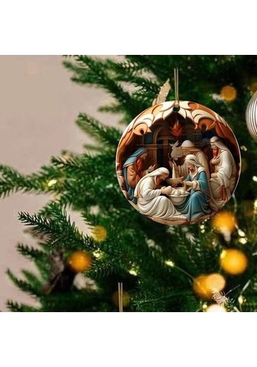 Lijinxu Noel Pencere Kolye Zanaat Noel Paskalya Tatili Stil C