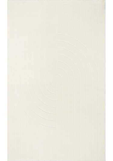 Eko Halı Missori Msr 01 White Modern Makina Halısı Beyaz