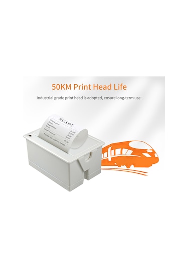 Vkemall Em5822 58mm Termal Yazıcı Modülü - Entegre Edilebilir, 60mm/s Hız, 203dpi, 12v, Ttl+güç Kablosu, Linux/windows/android Desteği