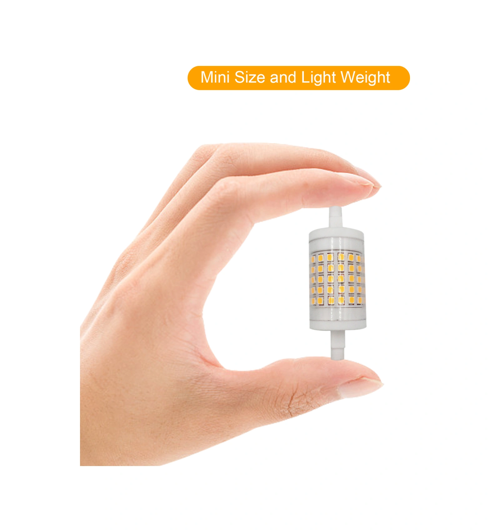 Youmex R7s Tabanlı Mısır Işığı 75 Led 10w 220-240v Sürekli Dimmable Ip42 Beyaz Işık 360 Aydınlatma