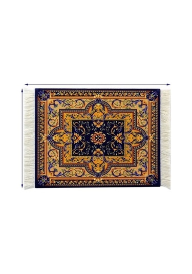 Primepickings Retro Saray Tarzı Püskül Fransız Küçük Yer Matı Türk Halısı Mouse Pad Isı Yalıtımı Çay Altlığı