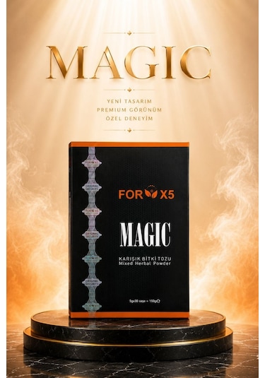 Diyetix Forx5 Magıc Yeni Karışık Bitki Tozu Bitkisel Özlü Karışım 30 Şase Yenilenmiş Premium Kutu 90 G