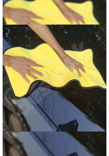 50x70cm Dev Boy Araç Kurulama Bezi - Çift Taraflı - Süper Emici