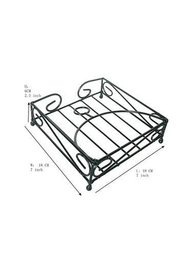 Suntek Peçetelik Dekorasyon Peçete Dispenseri Yatak Odası Siyah