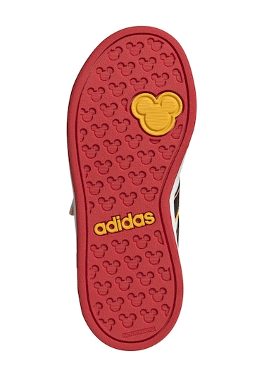 Adidas Adi Das Grand Court Mickey Whtcblackbogold Unisex Çocuk Beyaz Günlük Ayakkabı 31365 Beyaz