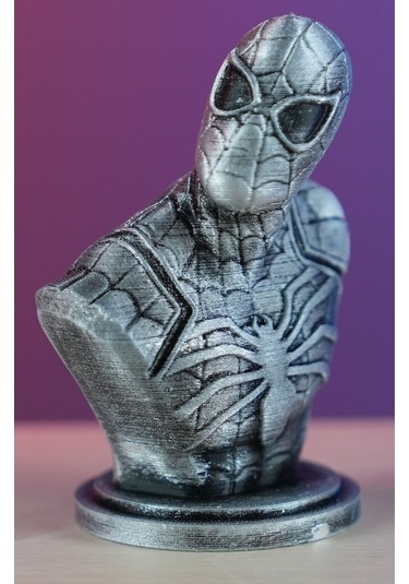 Spider Man - Örümcek Adam Boyalı Büst / Figür - Biblo 10 Cm