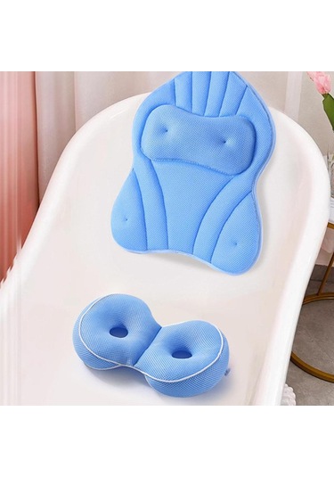 Suntek Küvet Minderi Hafif Taşınabilir Kalça Desteği İç Mavi