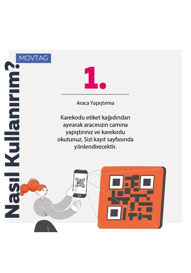 Oto Karekod Numaratör Qrkod Numaratör Akıllı Cam Etiketi Barkod