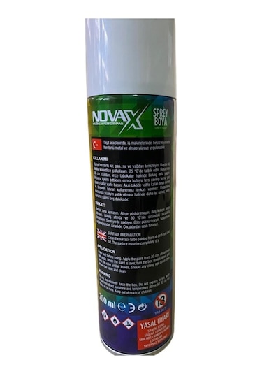 Novax Sprey Boya 200 ML Beyaz N11.4383