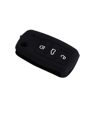 Life Silikon Anahtar Kabı- Volkswagen/jetta Siyah / Sypd52