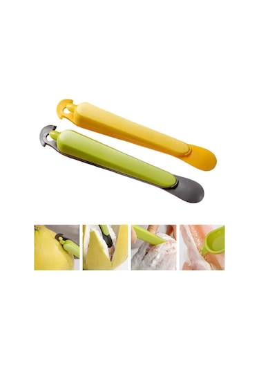 Suntek Magideal Taşınabilir Mutfak Gadget Meyve Kesici 2 Adet Sarı
