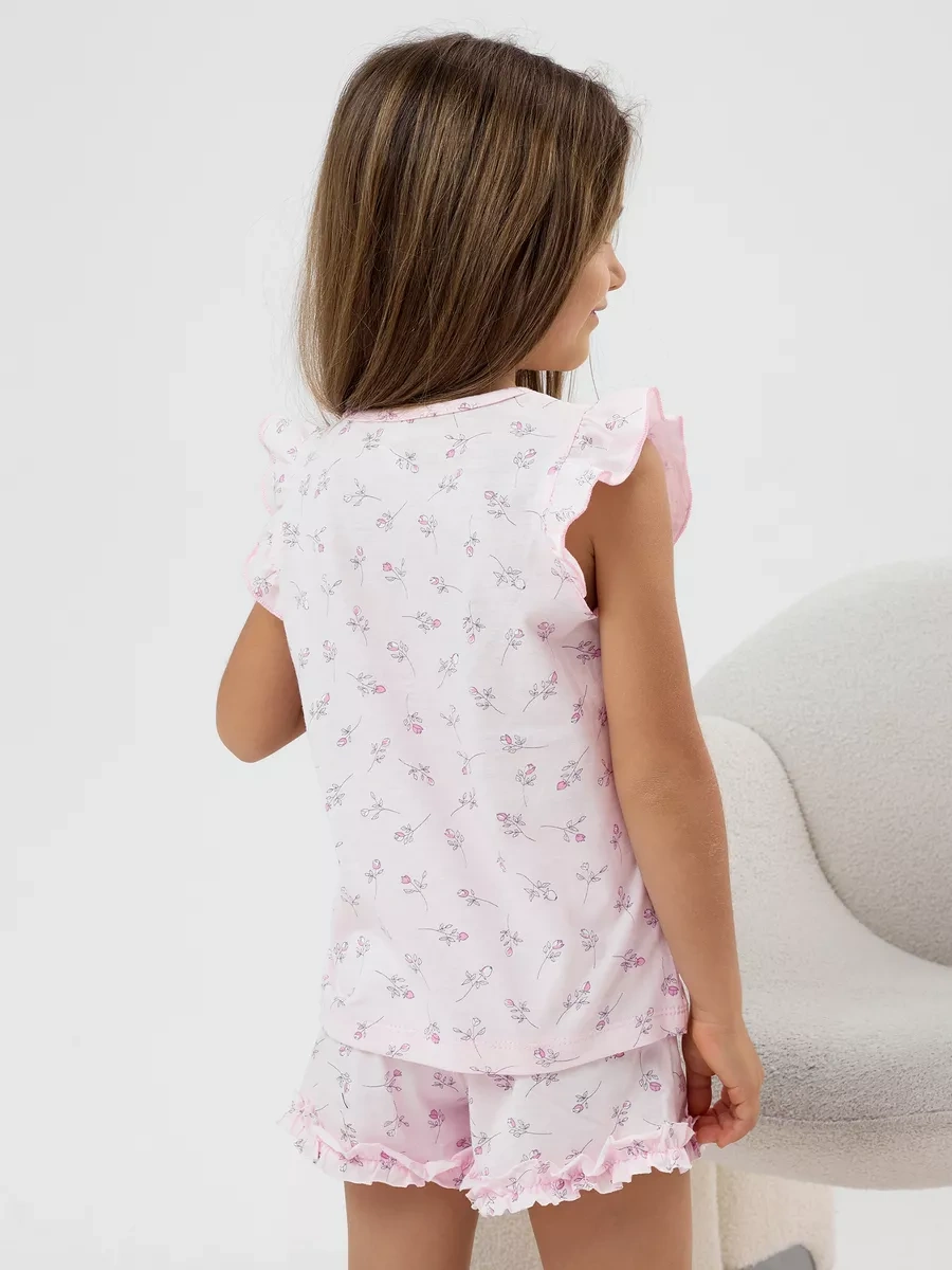 J-kids Evde Giyilen Pamuklu Şortlu Pijama 150411461 Pembe