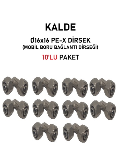 10'lu Paket Ø16x16" Sabit Uçlu Pex Dirsek
