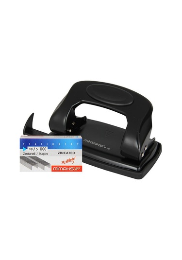 Mimaks No:2 Zımba Ve Delgeç Seti - Gri / Siyah Siyah