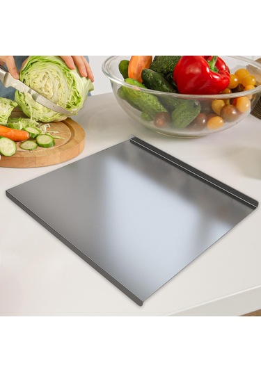 Suntek Paslanmaz Çelik Pasta Tahtası Et Sebze Ekmek Stil-d