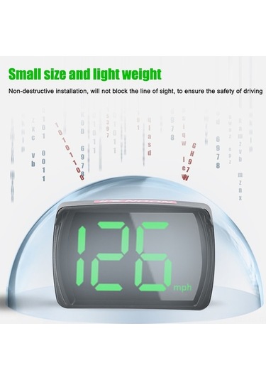 Joyjadehub Leezsing Gps Ve Beidou Destekli Araç Hud Ekranı - Led