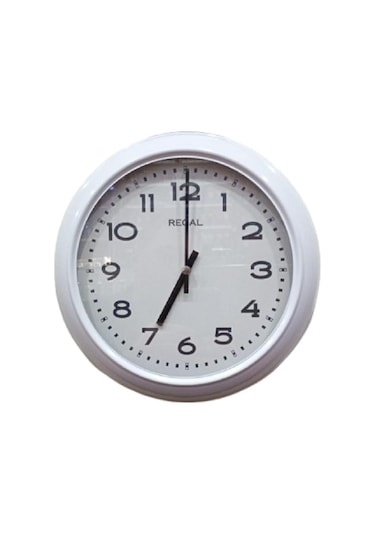 Regal 4290 Ww Özel Seri Metal Kasa Akar Sessiz Saniyeli Duvar Saati Çok Renkli