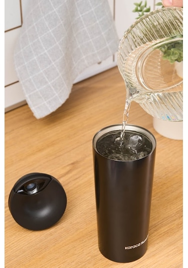 Karaca Sheeny Çelik Sızdırmaz Termos 450 Ml Siyah Siyah