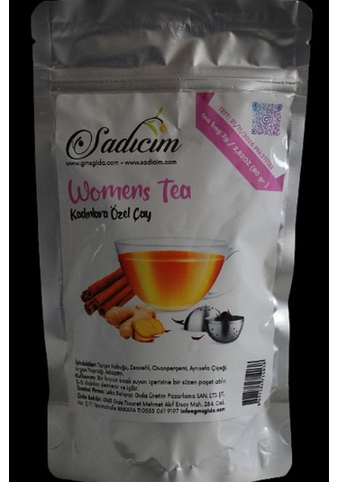 Sadıcım Women's Tea Kadınlara Özel Çay 80 Gr süzen poşet