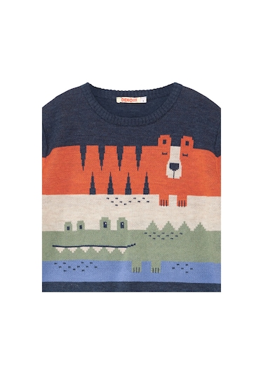 Denokids Hayvanlar Erkek Çocuk Kazak