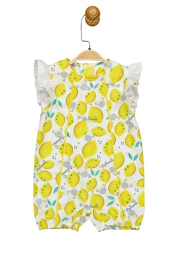 Minnie Mouse Lisanslı Sarı Kız Bebek Pamuk&cotton Tulum Mn17350 Sarı