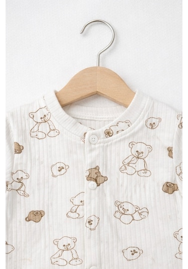 Baby Corner Bebek Pijama Takımı Ekru-kahverengi