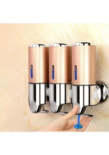 Novahub Şeffaf Paslanmaz Çelik Otomatik Temassız Manuel Duvara Monte Sabunluk Duş Şampuan Dispenseri Şeffaf Şeffaf