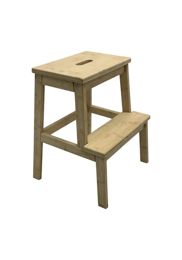 Mutfak Tabure Merdiven Bambu Naturel